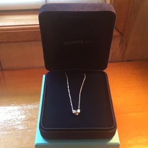 Authentic TIFFANY & Co. platinum gold necklace